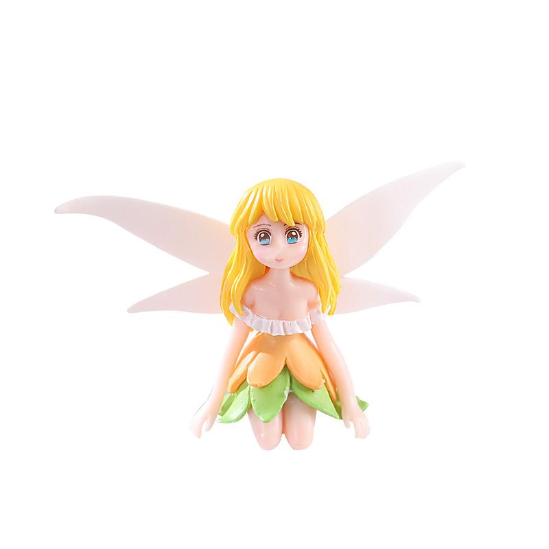 Home & Kitchen > Home Decor > Home Decor Accents > Sculptures  4 Pieces Flower Fairy Decorations