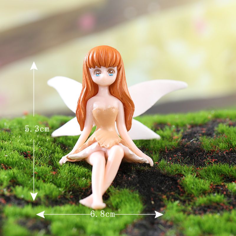 Home & Kitchen > Home Decor > Home Decor Accents > Sculptures  4 Pieces Flower Fairy Decorations