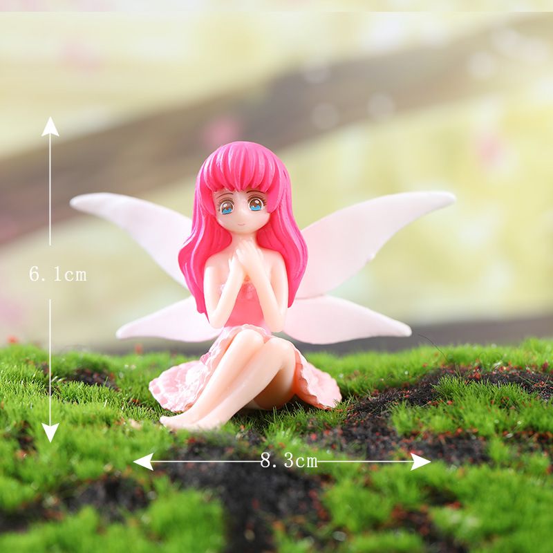 Home & Kitchen > Home Decor > Home Decor Accents > Sculptures  4 Pieces Flower Fairy Decorations