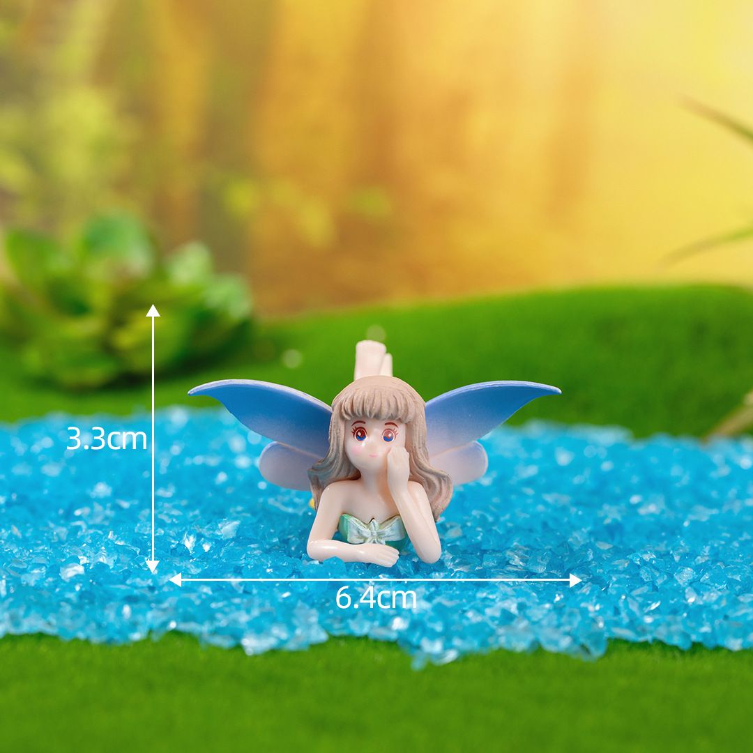 Home & Kitchen > Home Decor > Home Decor Accents > Sculptures 4 Resin Decorative Flower Fairy Ornaments