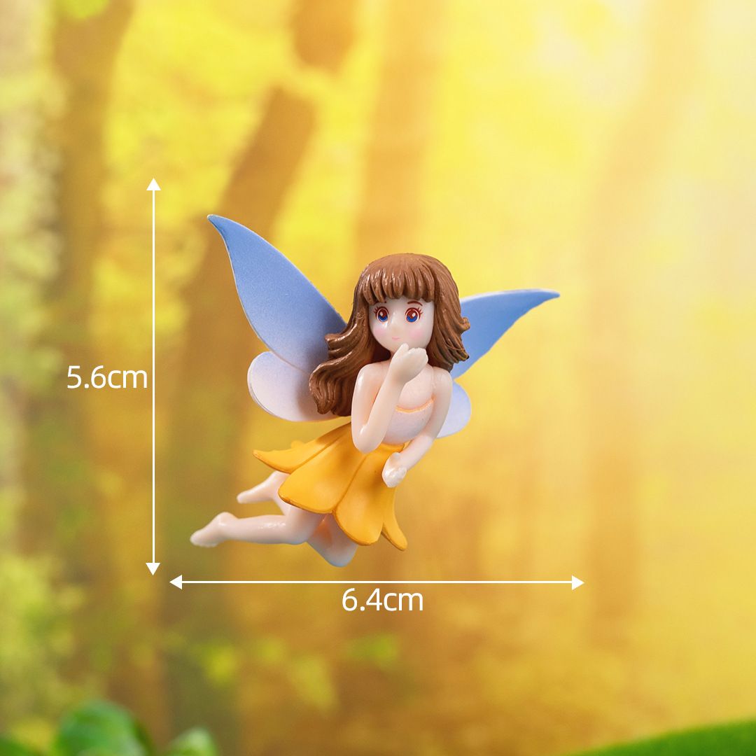 Home & Kitchen > Home Decor > Home Decor Accents > Sculptures 4 Resin Decorative Flower Fairy Ornaments