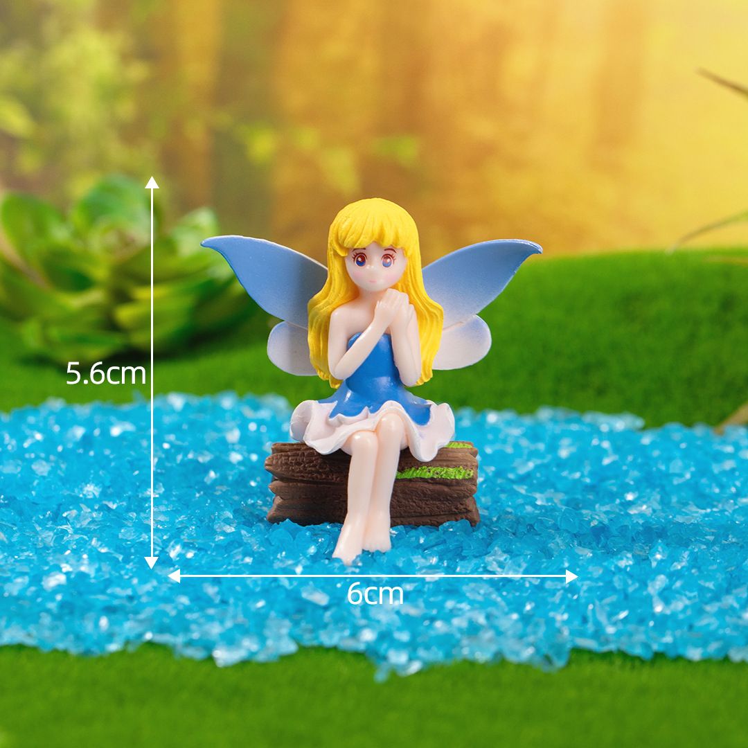 Home & Kitchen > Home Decor > Home Decor Accents > Sculptures 4 Resin Decorative Flower Fairy Ornaments