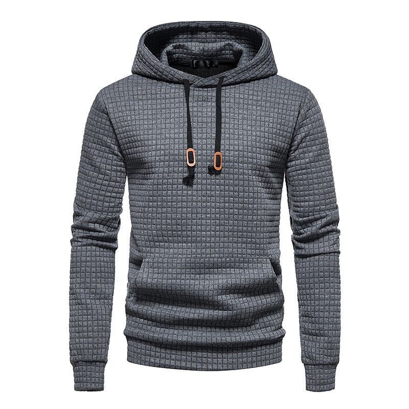 Clothes > Men's Clothing > Tops > Jackets & Coats New men's casual pullover jacquard sweatshirt men's plaid cotton hoodie jacket