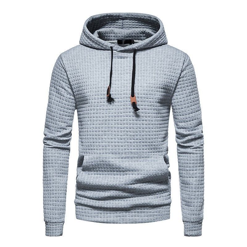 Clothes > Men's Clothing > Tops > Jackets & Coats New men's casual pullover jacquard sweatshirt men's plaid cotton hoodie jacket