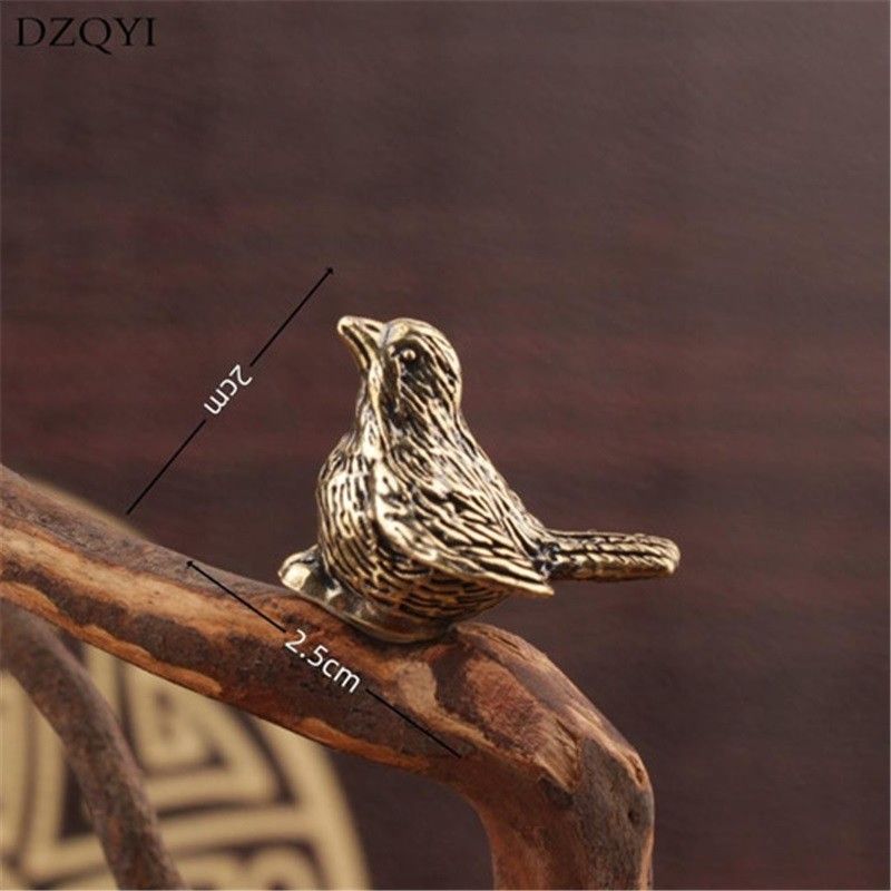 Home & Kitchen > Home Decor > Home Decor Accents > Sculptures  5pcs 2.5cm Brass Bird Jewelry