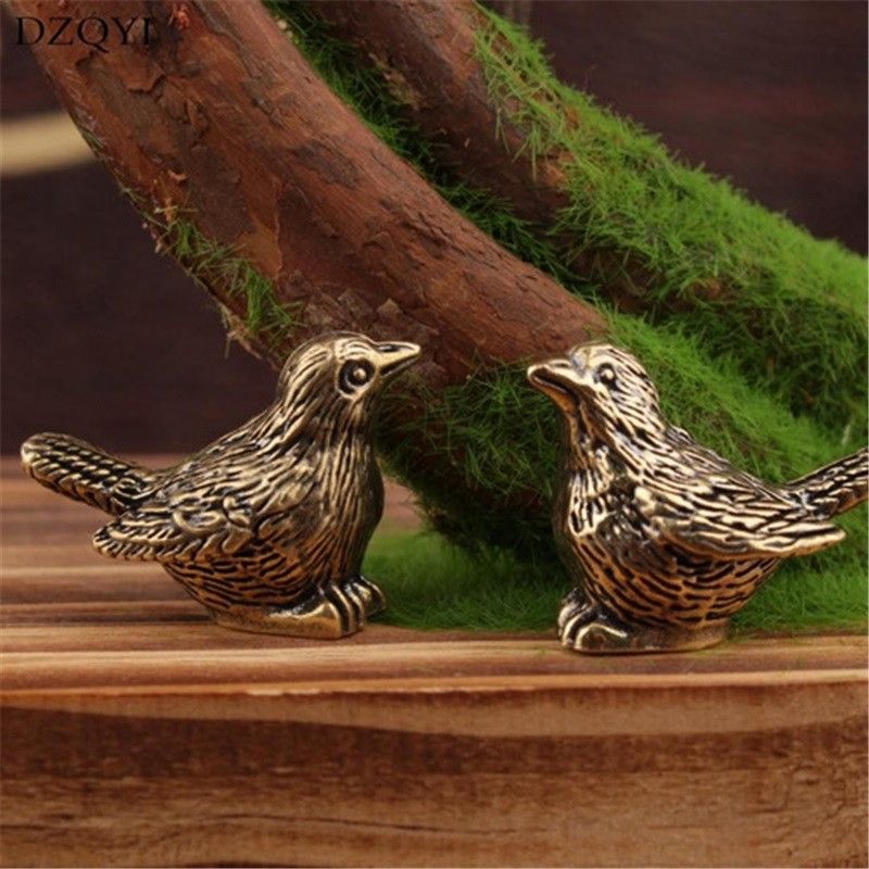 Home & Kitchen > Home Decor > Home Decor Accents > Sculptures  5pcs 2.5cm Brass Bird Jewelry