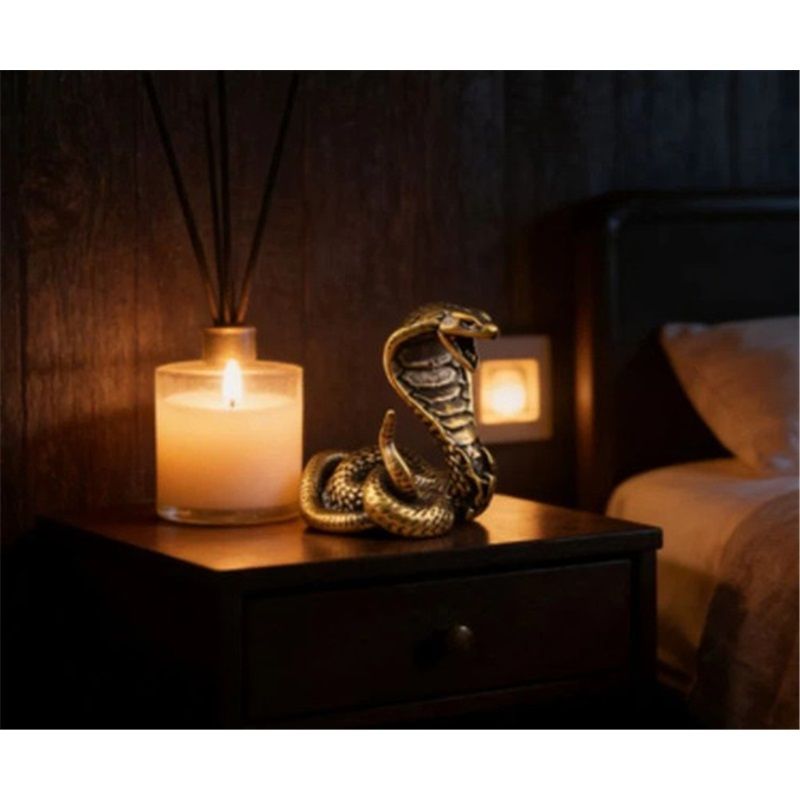 Home & Kitchen > Home Decor > Home Decor Accents > Sculptures  Collection Of Jewelry  Zodiac Snake  Made Of Brass 4.2cm1pc.