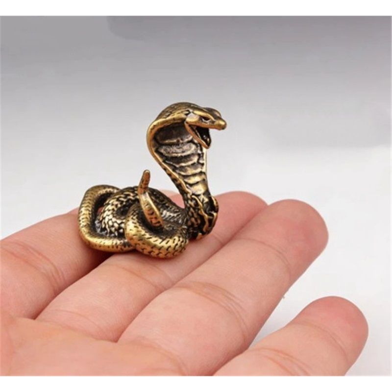 Home & Kitchen > Home Decor > Home Decor Accents > Sculptures  Collection Of Jewelry  Zodiac Snake  Made Of Brass 4.2cm1pc.