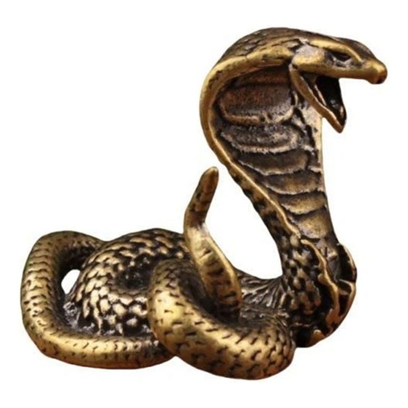 Home & Kitchen > Home Decor > Home Decor Accents > Sculptures  Collection Of Jewelry  Zodiac Snake  Made Of Brass 4.2cm1pc.