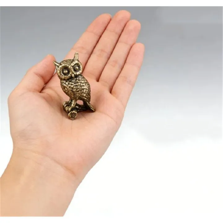 Home & Kitchen > Home Decor > Home Decor Accents > Sculptures Brass Decoration Owl 4.5cm1pc.