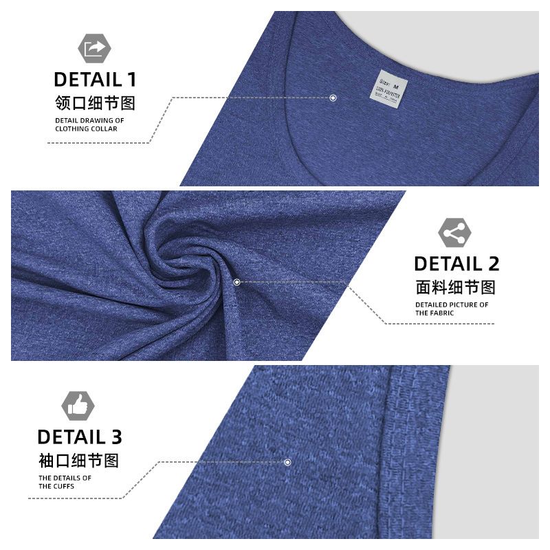 Clothes > Men's Clothing > Tops > Tanks & Camis (Tank Tops) European and American summer fitness sports training vest men's solid color vest