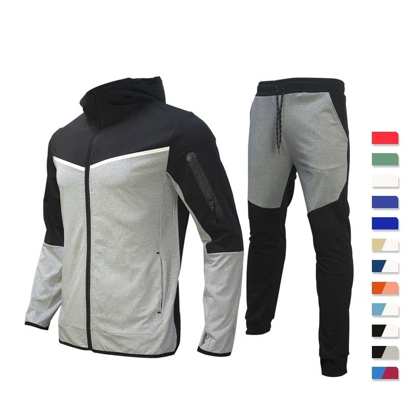 Clothes > Men's Clothing > Clothing Sets > Two-Piece Outfits European and American hot selling spring and autumn men's sportswear casual suits men's sportswear sweatshirt two-piece set