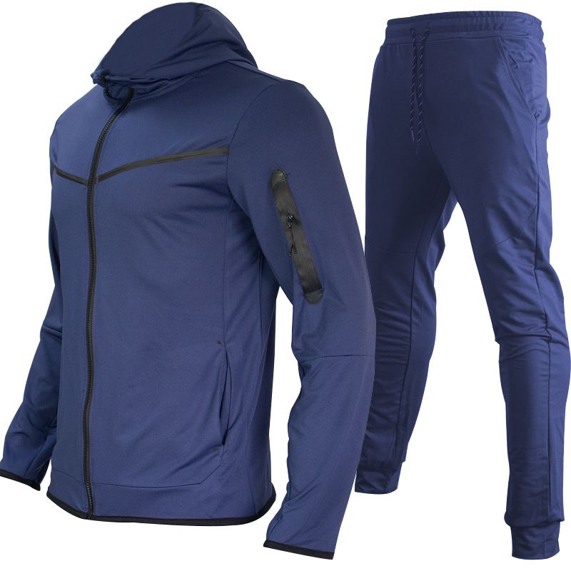 Clothes > Men's Clothing > Clothing Sets > Two-Piece Outfits European and American hot selling spring and autumn men's sportswear casual suits men's sportswear sweatshirt two-piece set