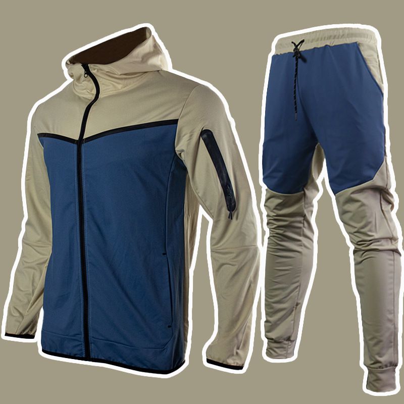 Clothes > Men's Clothing > Clothing Sets > Two-Piece Outfits European and American hot selling spring and autumn men's sportswear casual suits men's sportswear sweatshirt two-piece set
