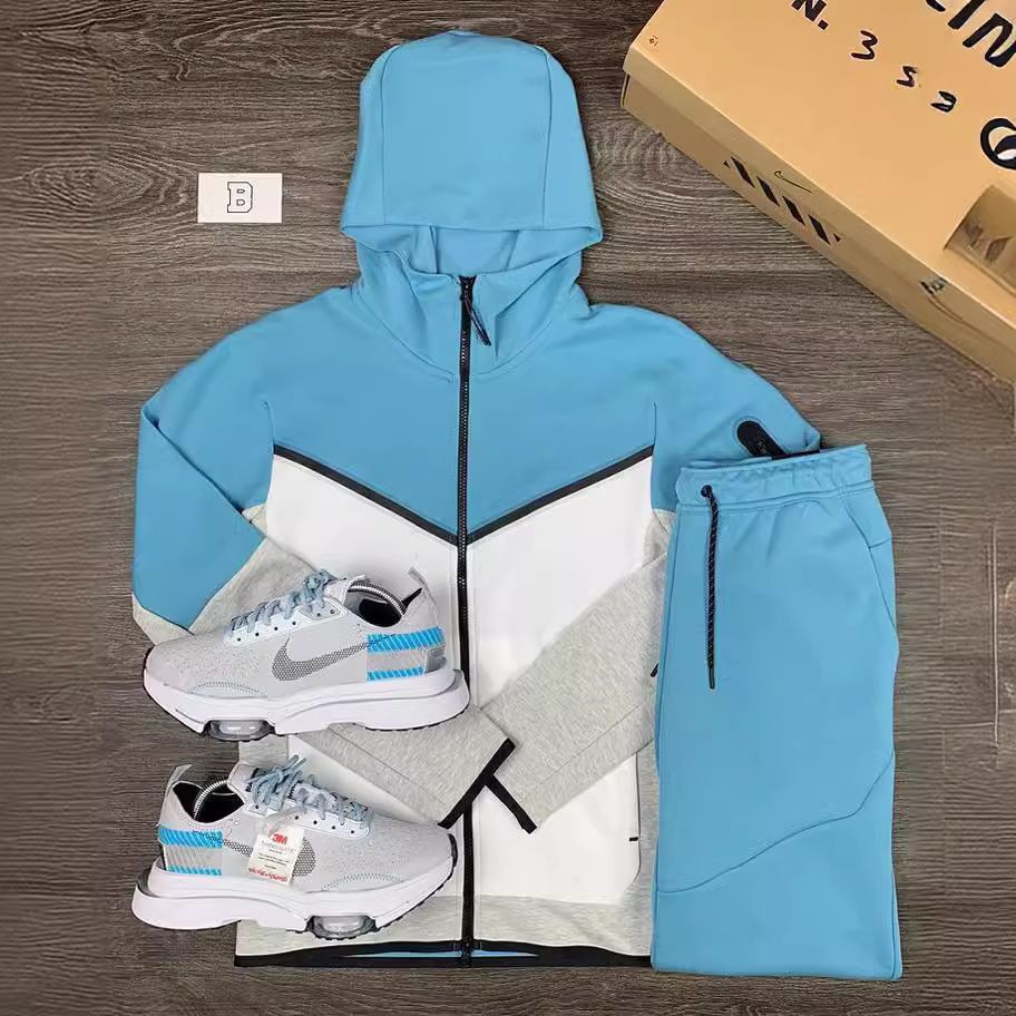 Clothes > Men's Clothing > Clothing Sets > Two-Piece Outfits European and American hot selling spring and autumn men's sportswear casual suits men's sportswear sweatshirt two-piece set