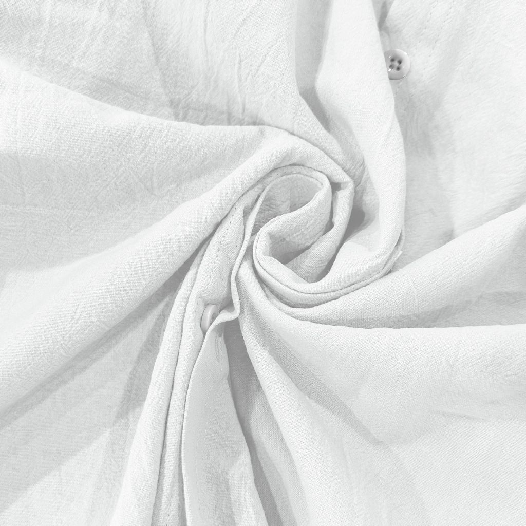 Clothes > Men's Clothing > Tops > Shirts Spring and Autumn Linen Shirt Long Sleeve Stand Collar Breathable Casual Men's New Chinese Pocket Shirt