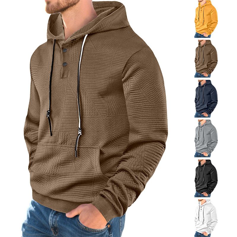Clothes > Men's Clothing > Tops > Jackets & Coats  Spring and autumn trendy men's solid color hooded sweatshirts for fat men large size loose sports casual tops and jackets