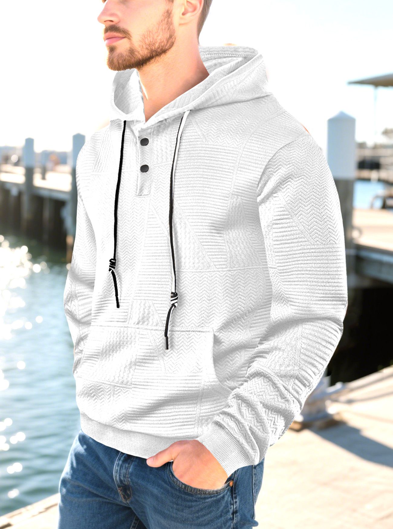 Clothes > Men's Clothing > Tops > Jackets & Coats  Spring and autumn trendy men's solid color hooded sweatshirts for fat men large size loose sports casual tops and jackets