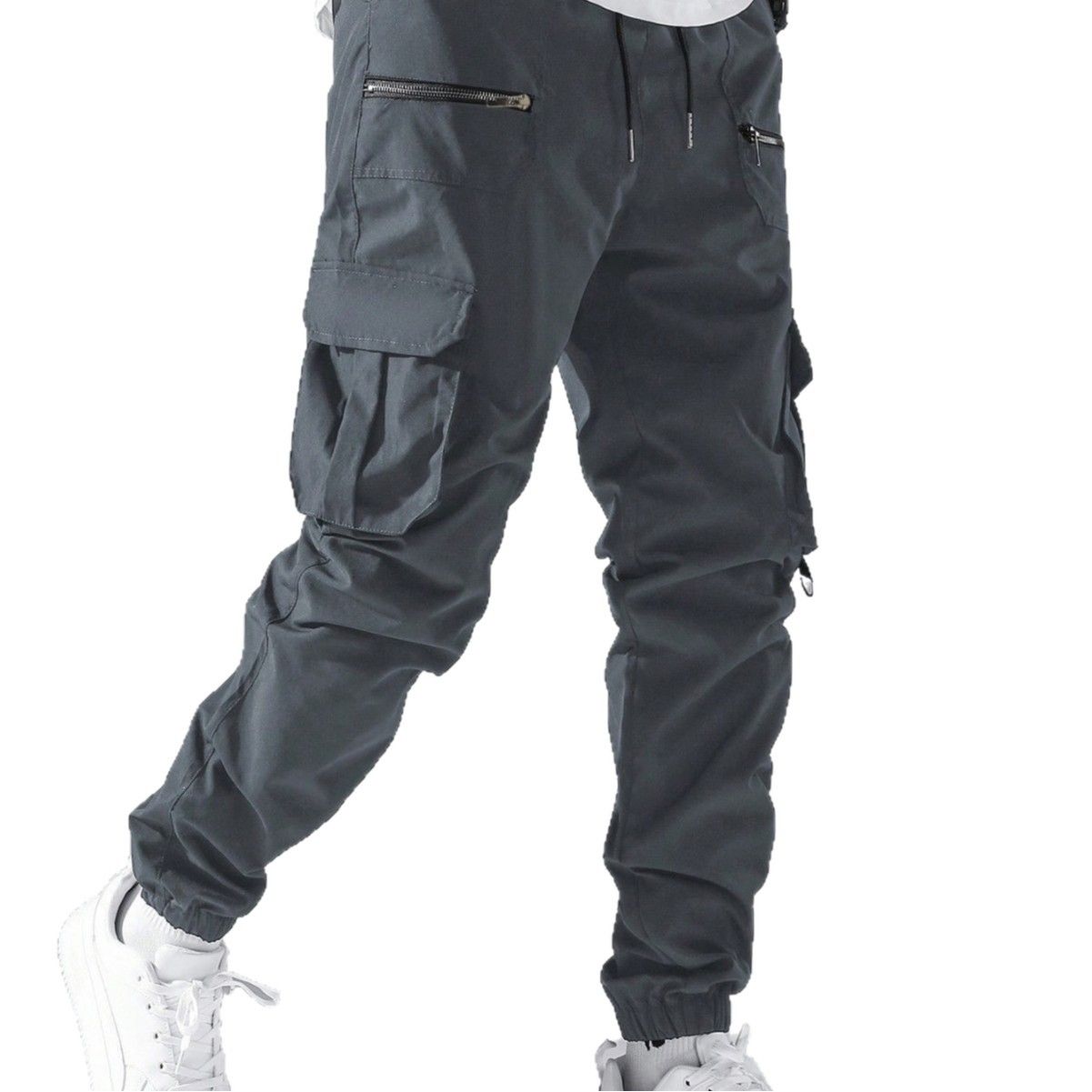 Clothes > Men's Clothing > Bottoms > Pants > Casual  New style legging overalls for men, trendy and versatile outdoor multi-pocket pants for men, summer casual sports pants