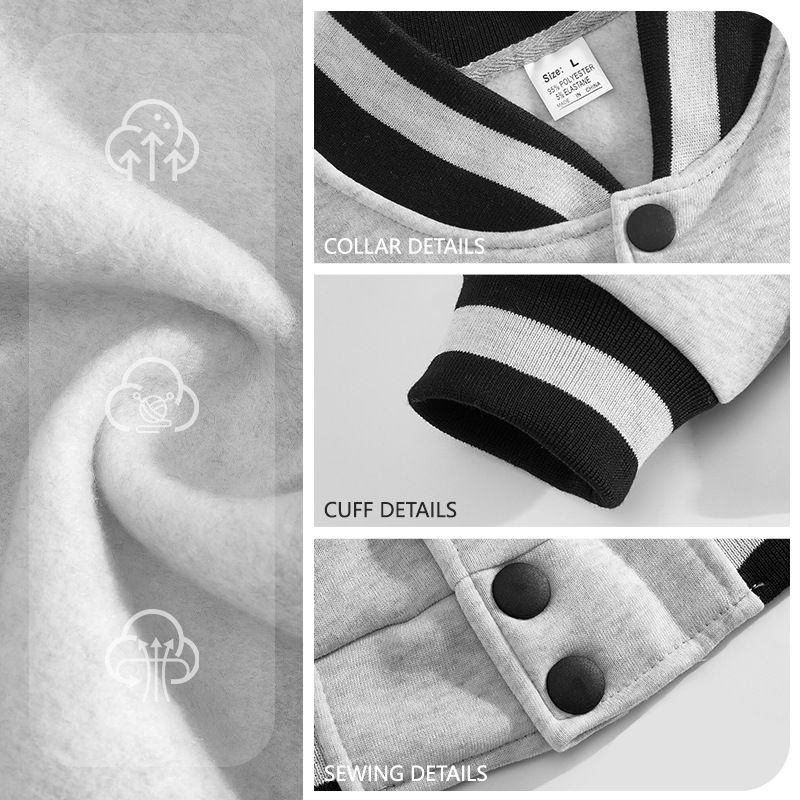 Clothes > Men's Clothing > Tops > Jackets & Coats  Autumn and winter men's jackets, baseball uniforms, casual high street velvet cardigans for men