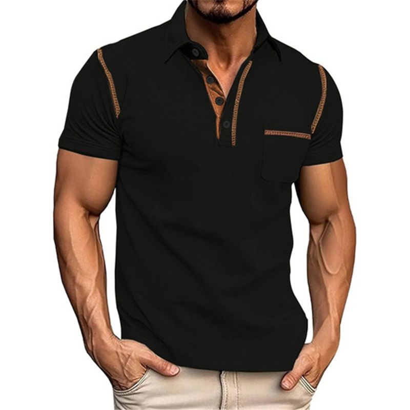 Clothes > Men's Clothing > Tops > T-Shirts Men Summer Polo Shirt Short Sleeve Casual Sport