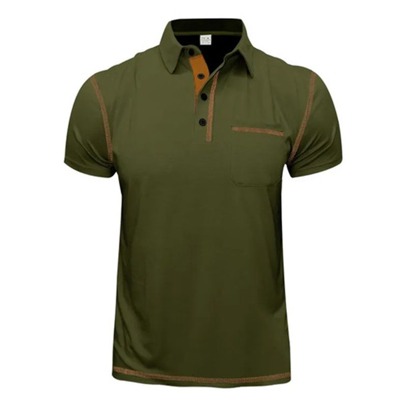 Clothes > Men's Clothing > Tops > T-Shirts Men Summer Polo Shirt Short Sleeve Casual Sport
