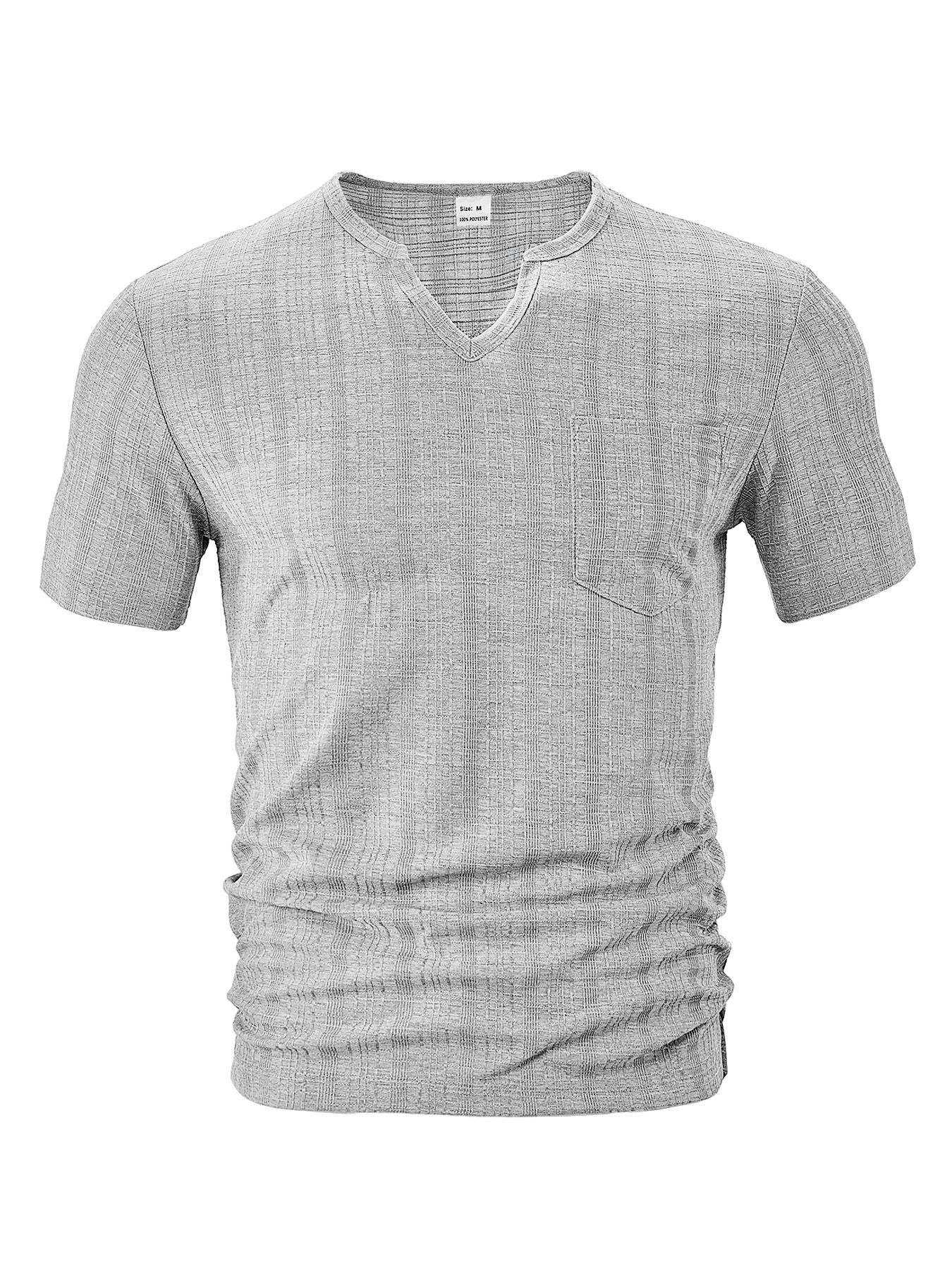 Clothes > Men's Clothing > Tops > T-Shirts Men V Neck Short Sleeve Summer Linen Style Polyester