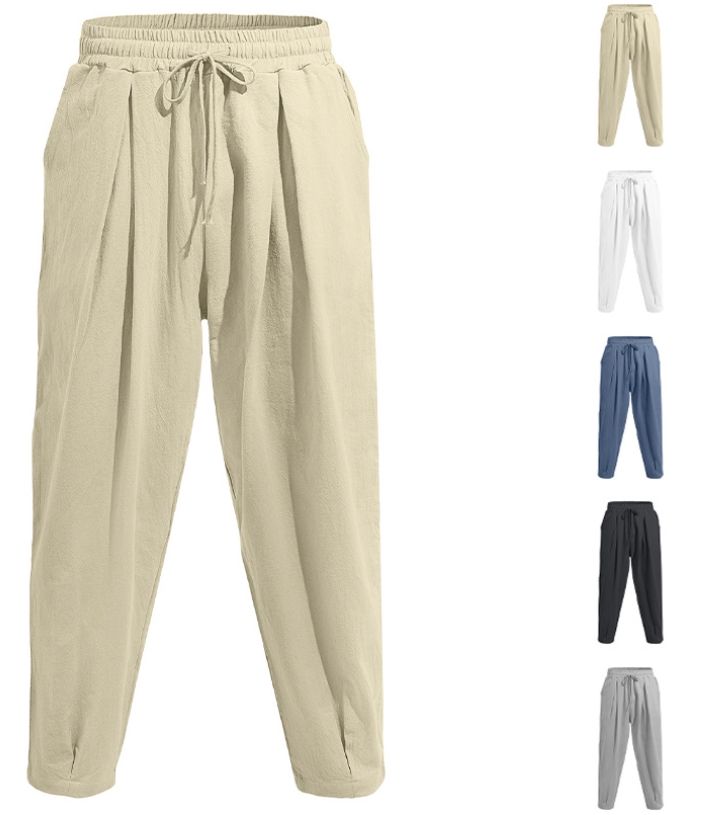 Clothes > Men's Clothing > Bottoms > Pants > Casual  New European and American best-selling casual pants for men, breathable, loose sports trousers