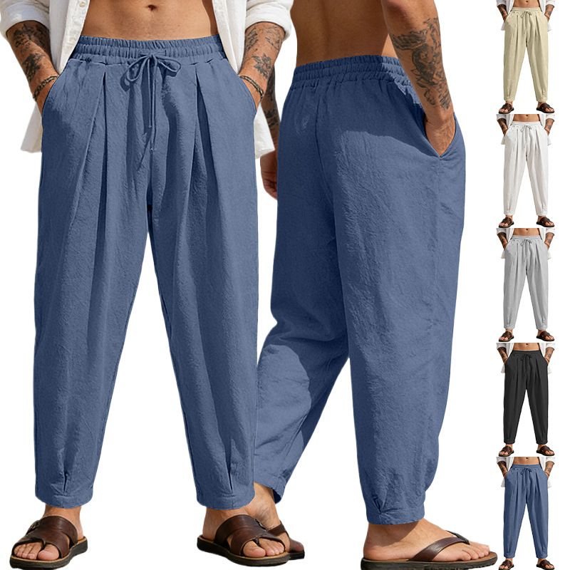 Clothes > Men's Clothing > Bottoms > Pants > Casual  New European and American best-selling casual pants for men, breathable, loose sports trousers