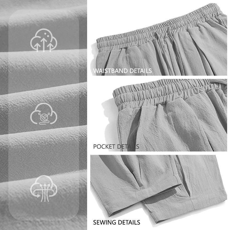 Clothes > Men's Clothing > Bottoms > Pants > Casual  New European and American best-selling casual pants for men, breathable, loose sports trousers