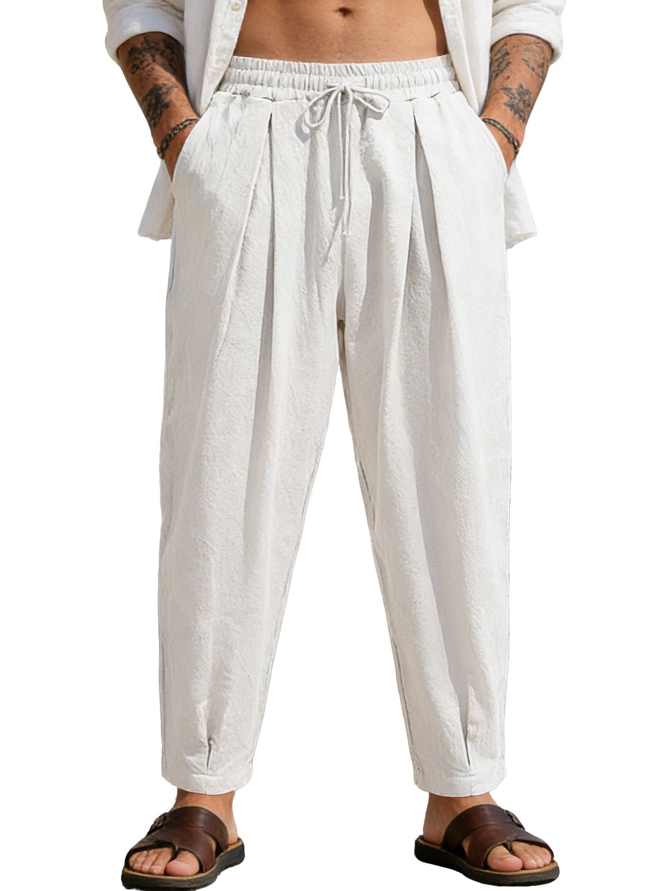 Clothes > Men's Clothing > Bottoms > Pants > Casual  New European and American best-selling casual pants for men, breathable, loose sports trousers