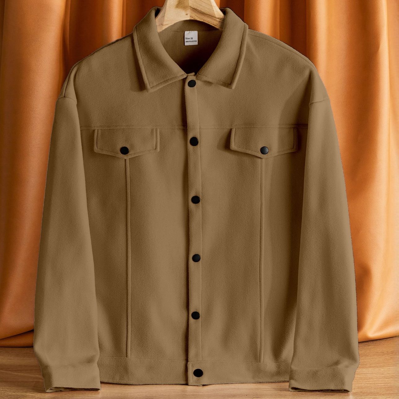 Clothes > Men's Clothing > Tops > Jackets & Coats  European and American lapel woolen new men's jacket casual sports business jacket