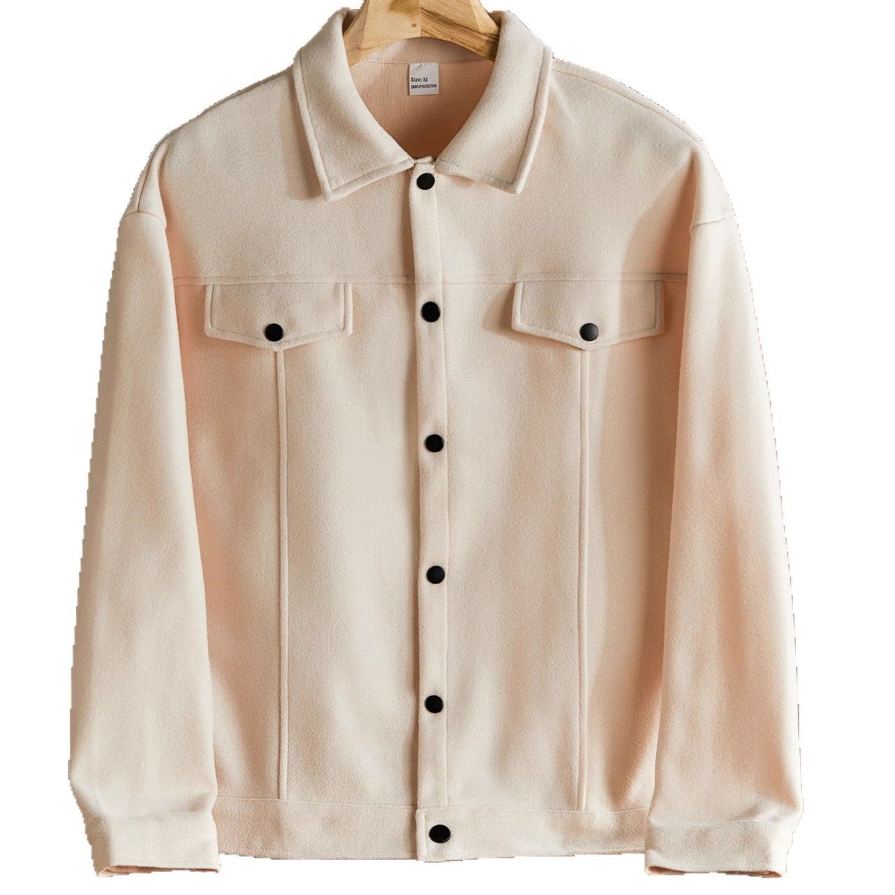 Clothes > Men's Clothing > Tops > Jackets & Coats  European and American lapel woolen new men's jacket casual sports business jacket