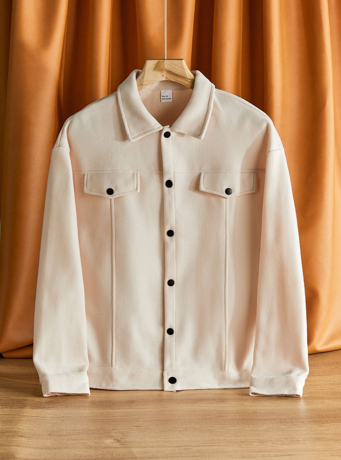 Clothes > Men's Clothing > Tops > Jackets & Coats  European and American lapel woolen new men's jacket casual sports business jacket