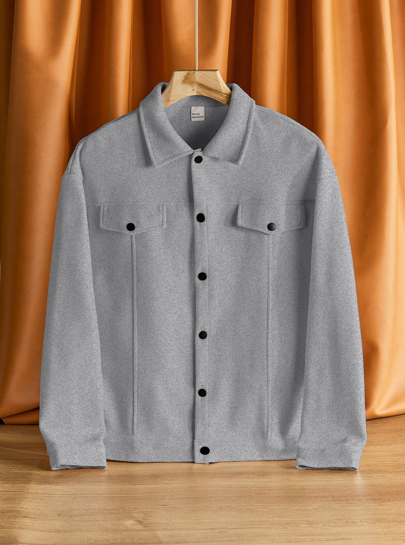 Clothes > Men's Clothing > Tops > Jackets & Coats  European and American lapel woolen new men's jacket casual sports business jacket