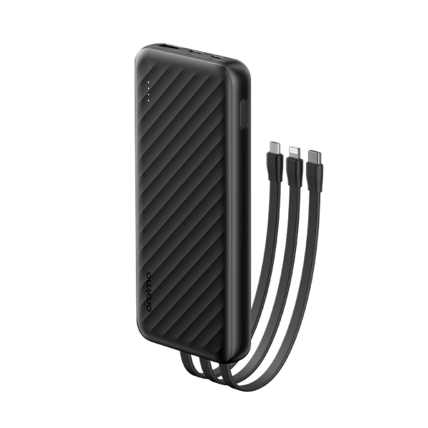 ORAIMO OPB-P5101 10000mah Slice Link Power Bank with Built-in Micro, Type C & Lighting Cables