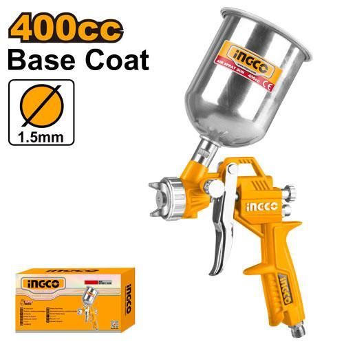 INGCO Painting Air Spray Gun 400cc with 3-4 bar Operating Pressure