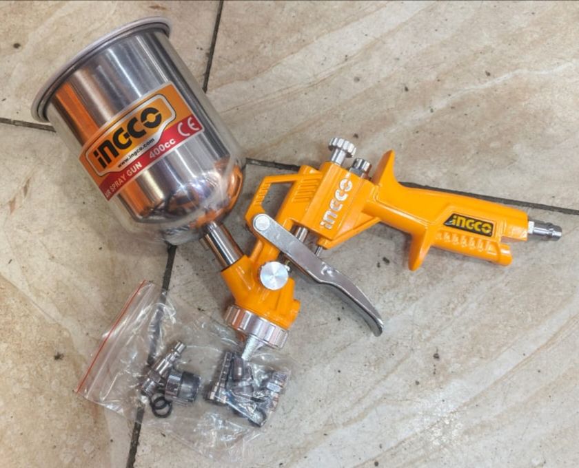 INGCO Painting Air Spray Gun 400cc with 3-4 bar Operating Pressure