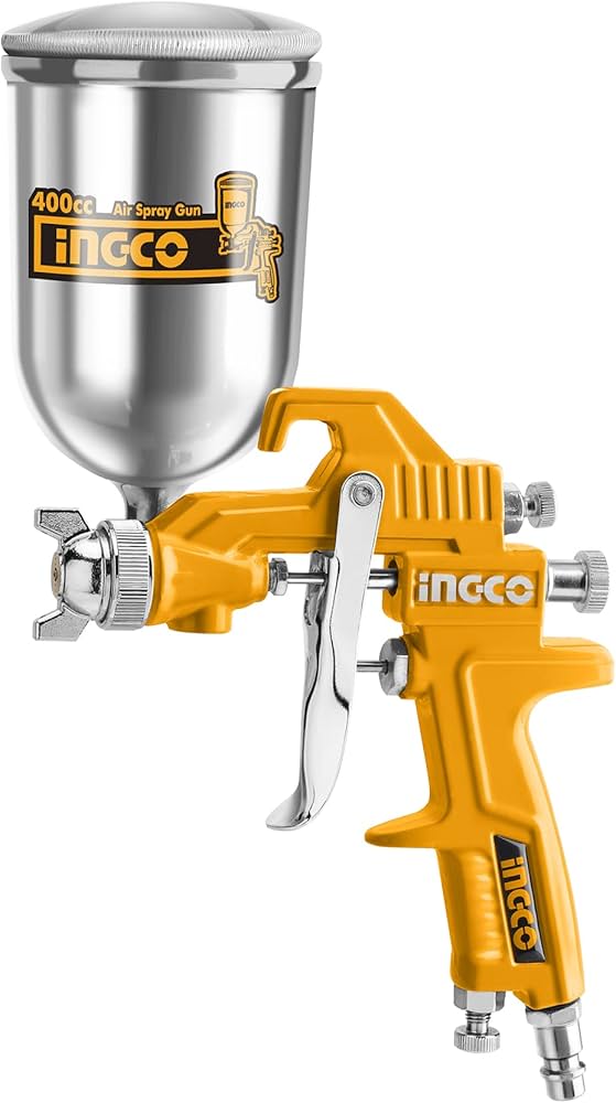 INGCO Painting Air Spray Gun 400cc with 3-4 bar Operating Pressure
