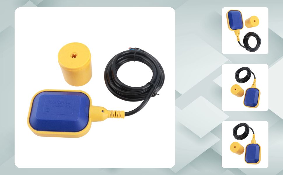 IP68 10-16Amps Water Pump Float Switch (220v-380v) with 1 bar Working Pressure