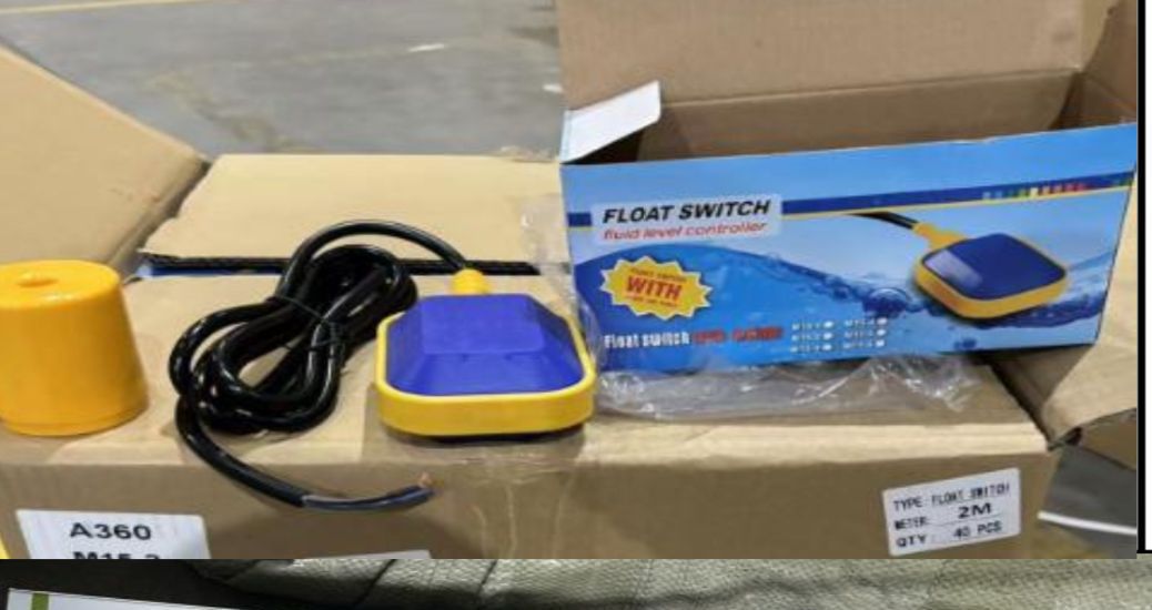IP68 10-16Amps Water Pump Float Switch (220v-380v) with 1 bar Working Pressure
