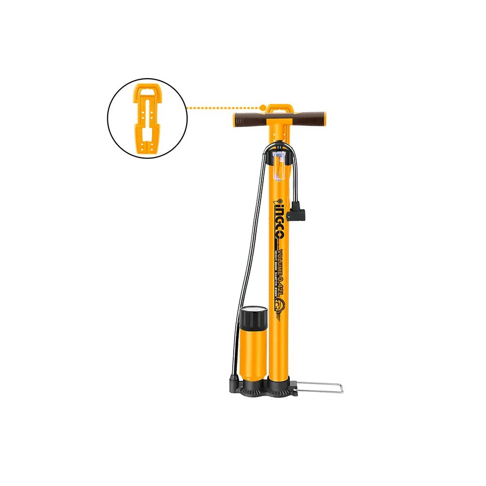 INGCO MPP3811. Tire Inflating Hand Pump with 140psi Pressure & 0.42L Volume