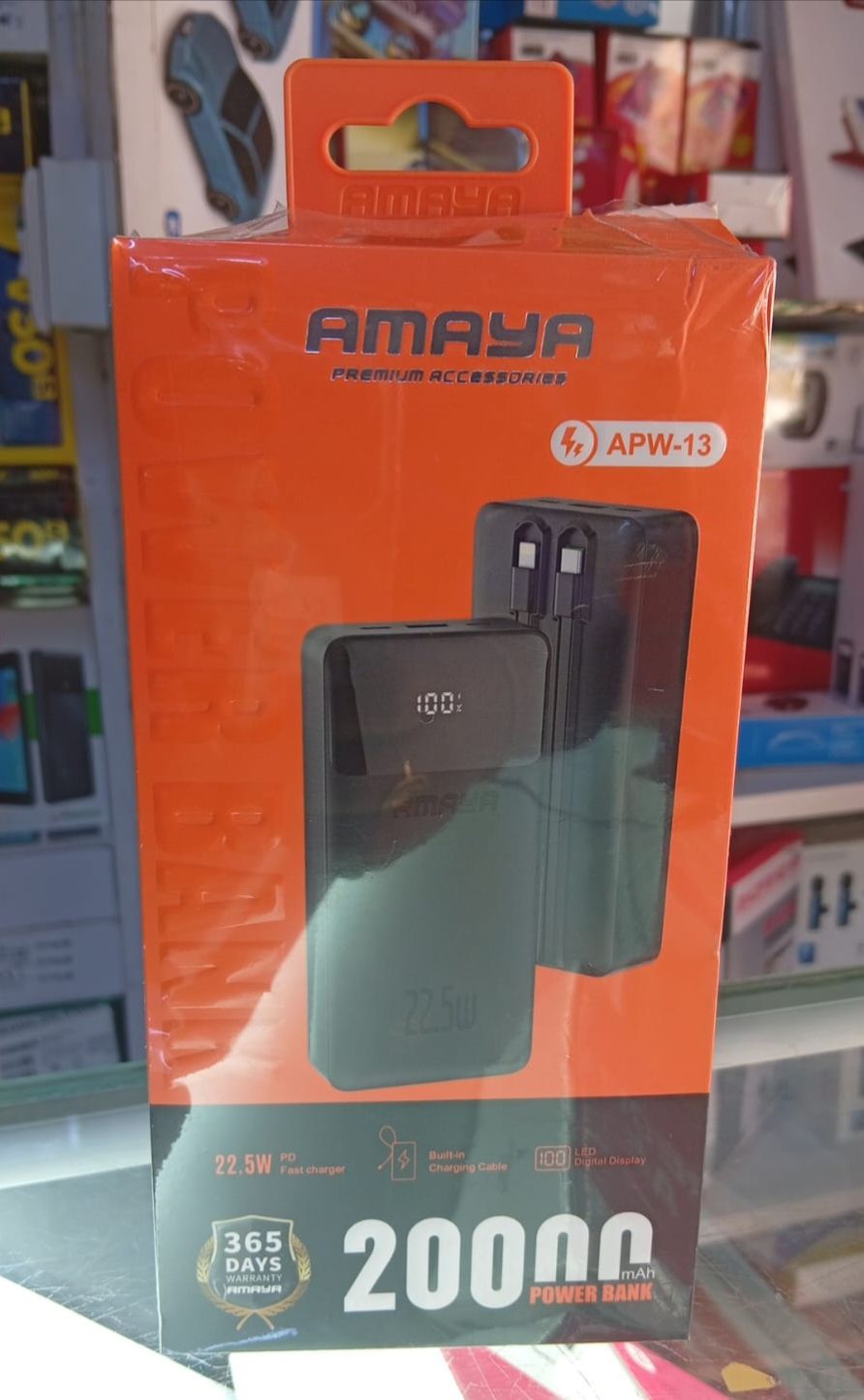 Amaya APW-13 20000mah 22.5Watts Fast Charger Power Bank