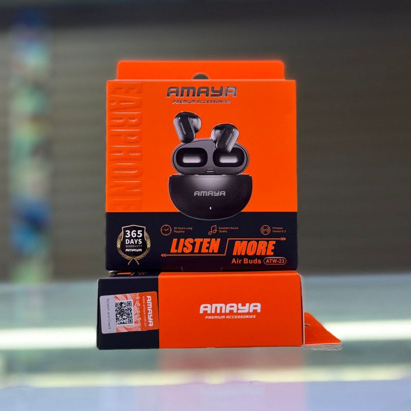 Amaya ATW-23 Air Buds Bluetooth Earbuds with Noise Cancellation