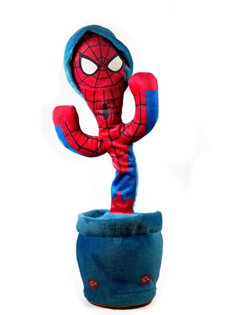 Spiderman-Themed Rechargeable Dancing Cactus Plush Toy with Melodies