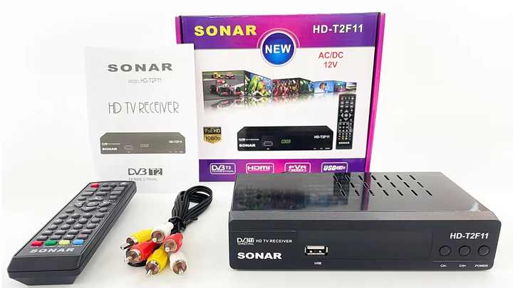 Sonar HD-T2F11 TV Decorder 1080p Resolutions Free to Air