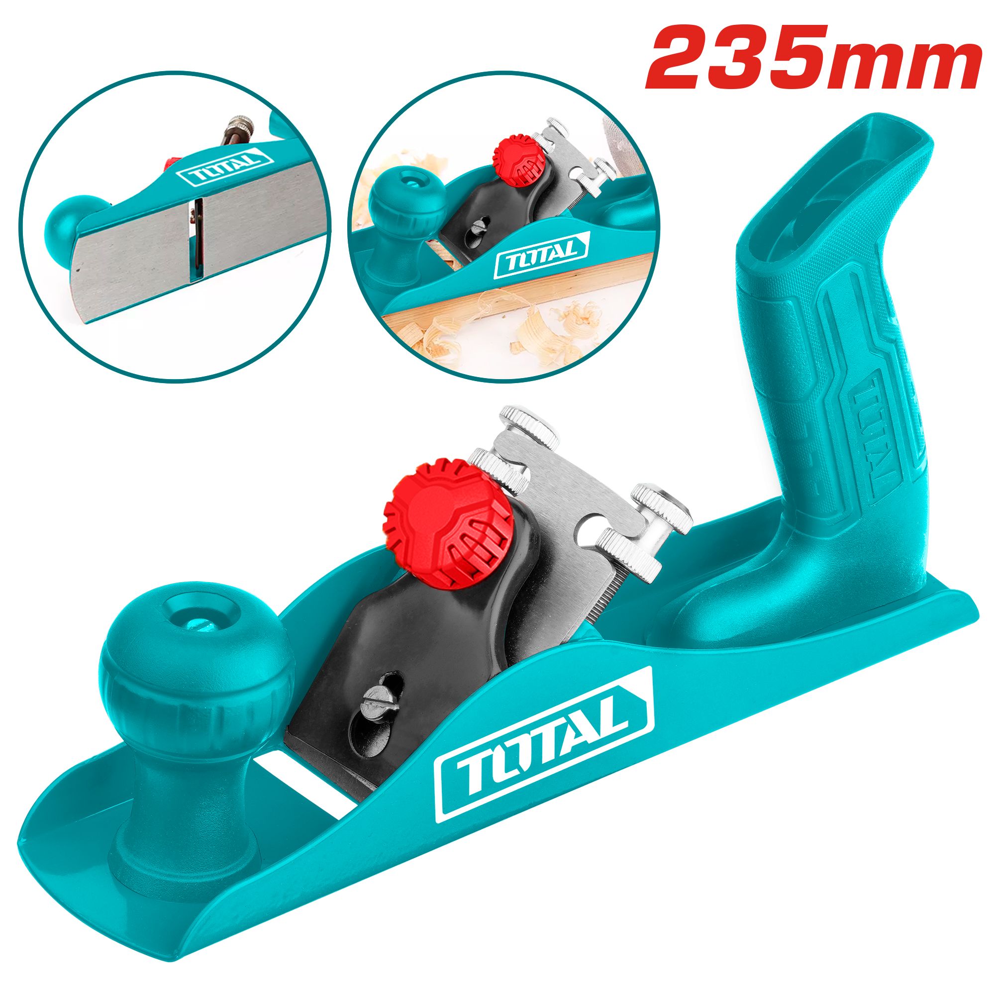 TOTAL THT9391 235mm Handheld Wood Manual Planer
