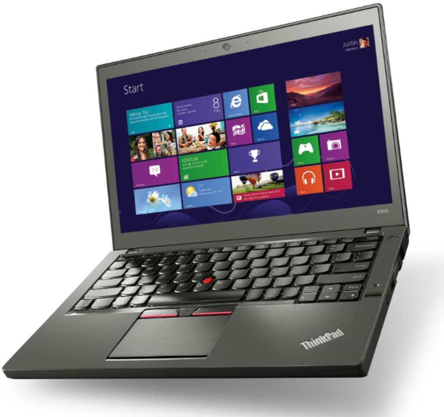 {8GB+256GB+Core i5}  Lenovo Thinkpad X250 Laptop Core i5 8GB RAM + 256GB SSD Storage 12.5" Inch Display Refurbished Windows and Office Installed Notebook High Quality Grade 1 Computer