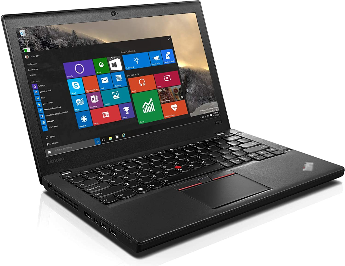 {8GB+256GB+Core i5}  Lenovo Thinkpad X250 Laptop Core i5 8GB RAM + 256GB SSD Storage 12.5" Inch Display Refurbished Windows and Office Installed Notebook High Quality Grade 1 Computer