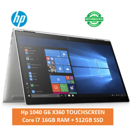 [Core i7+16gb+512gb+13.3'' Touch] Hp 1040 G6 Laptop Core i7 Touchscreen X360 16GB RAM + 512GB SSD Refurbished  Laptops 13.3 inch Computer Notebook